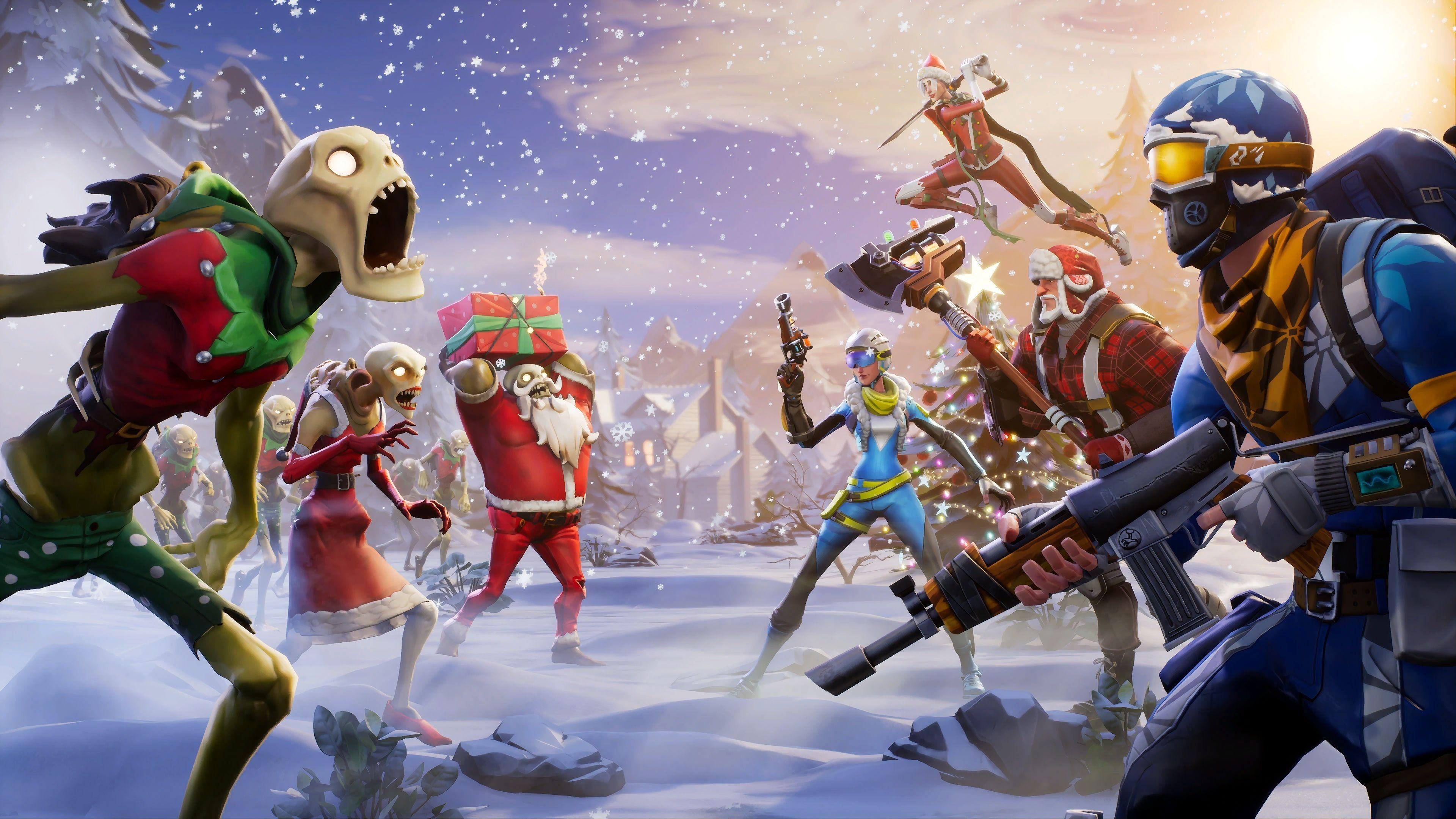 3840x2160 Christmas Update Fortnite Desktop Wallpaper Free Christmas, Desktop