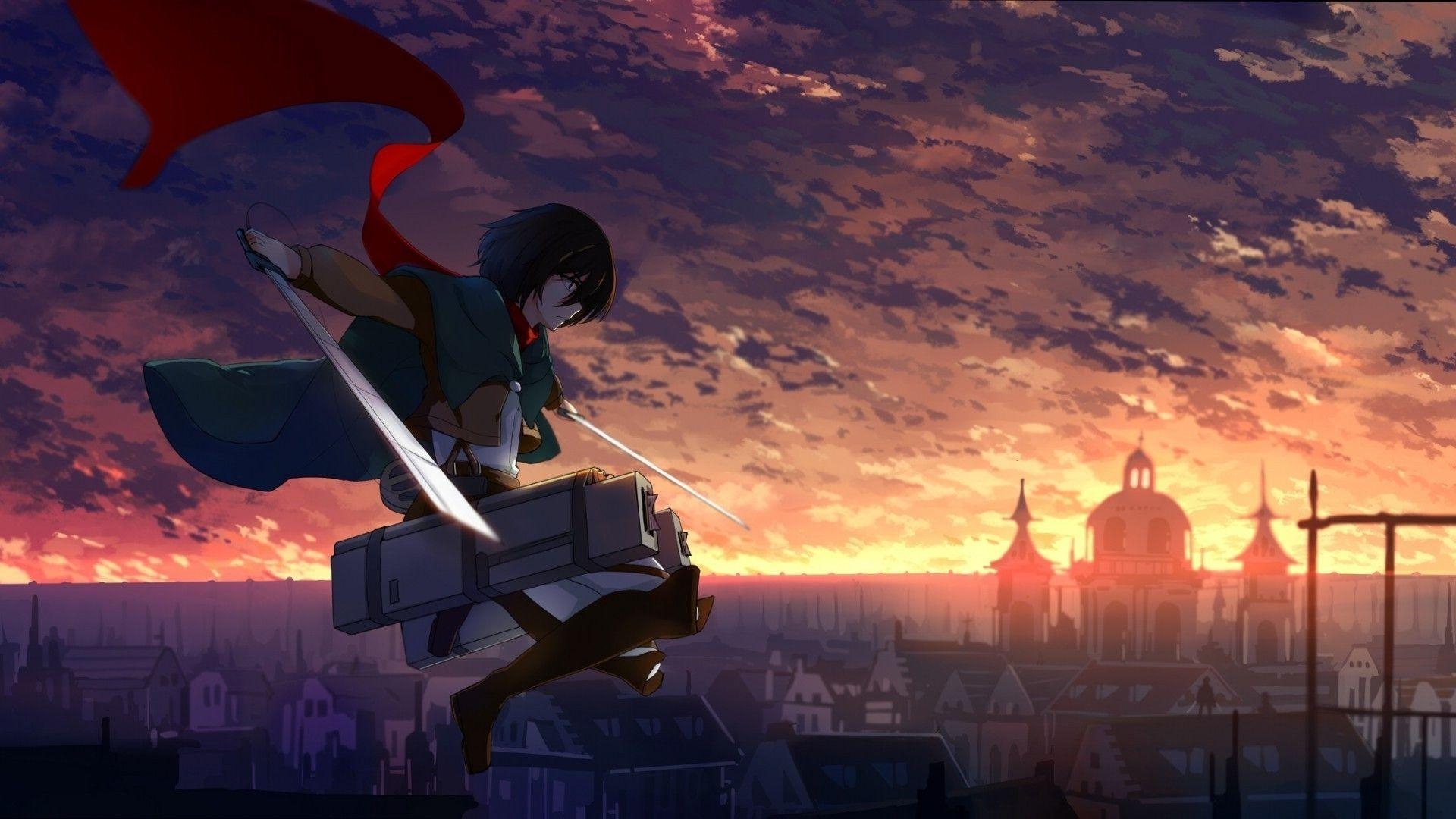 1920x1080 Mikasa Ackerman Wallpaper. Sword art online season, Aot wallpaper, HD anime wallpaper, Desktop