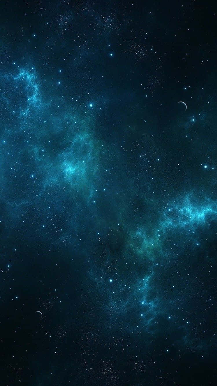 750x1340 Download Blue Nebula In Universe iPhone Wallpaper, Phone