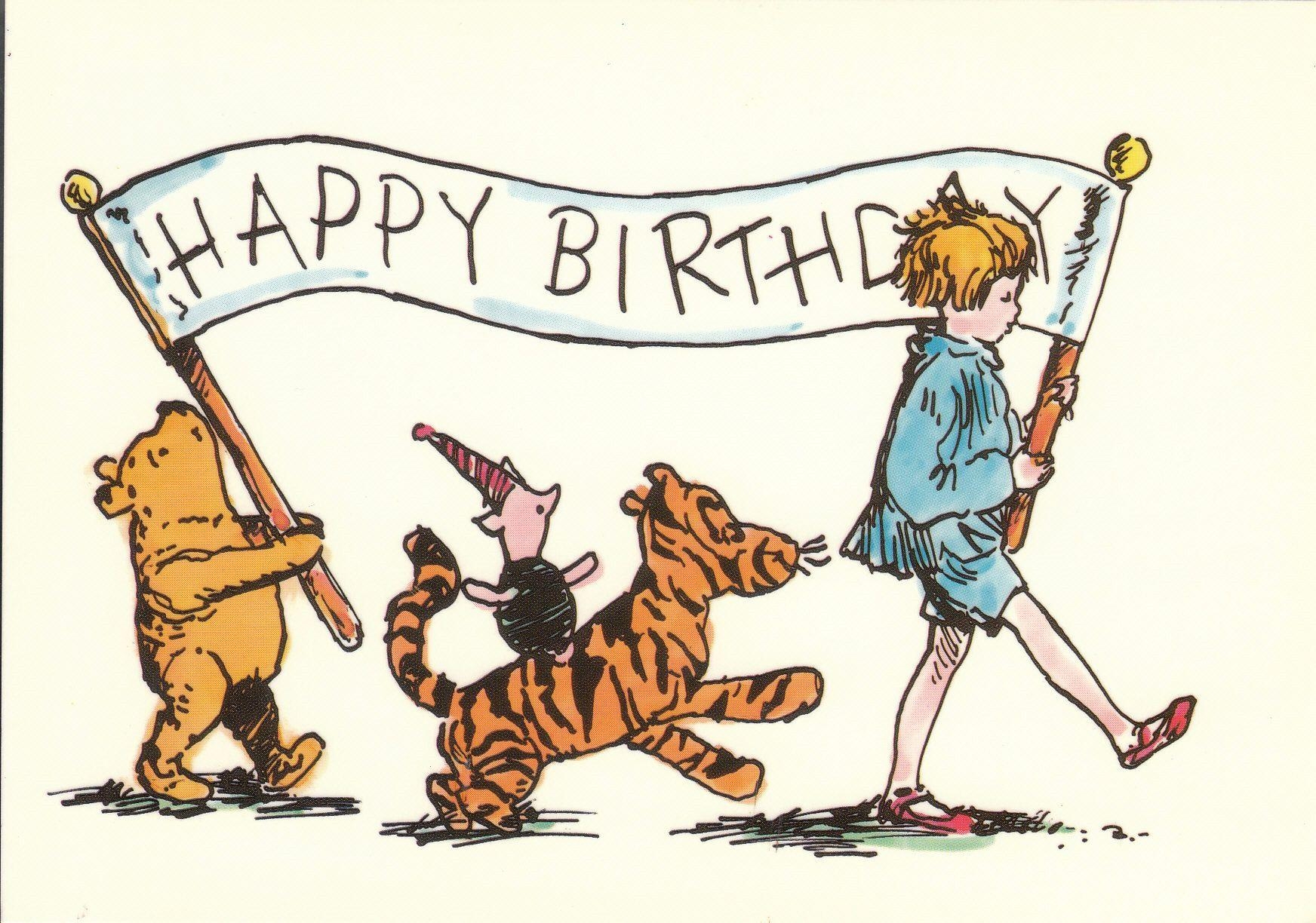 1750x1230 Classic Winnie The Pooh Happy Birthday Wallpaperx1224, Desktop