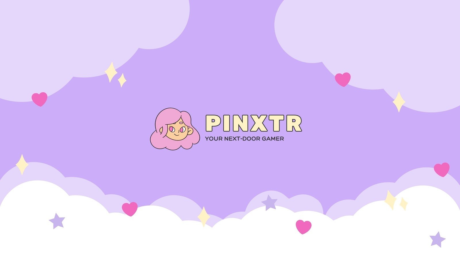 1600x900 Purple and Pink Gamer Girl YouTube Banner, Desktop