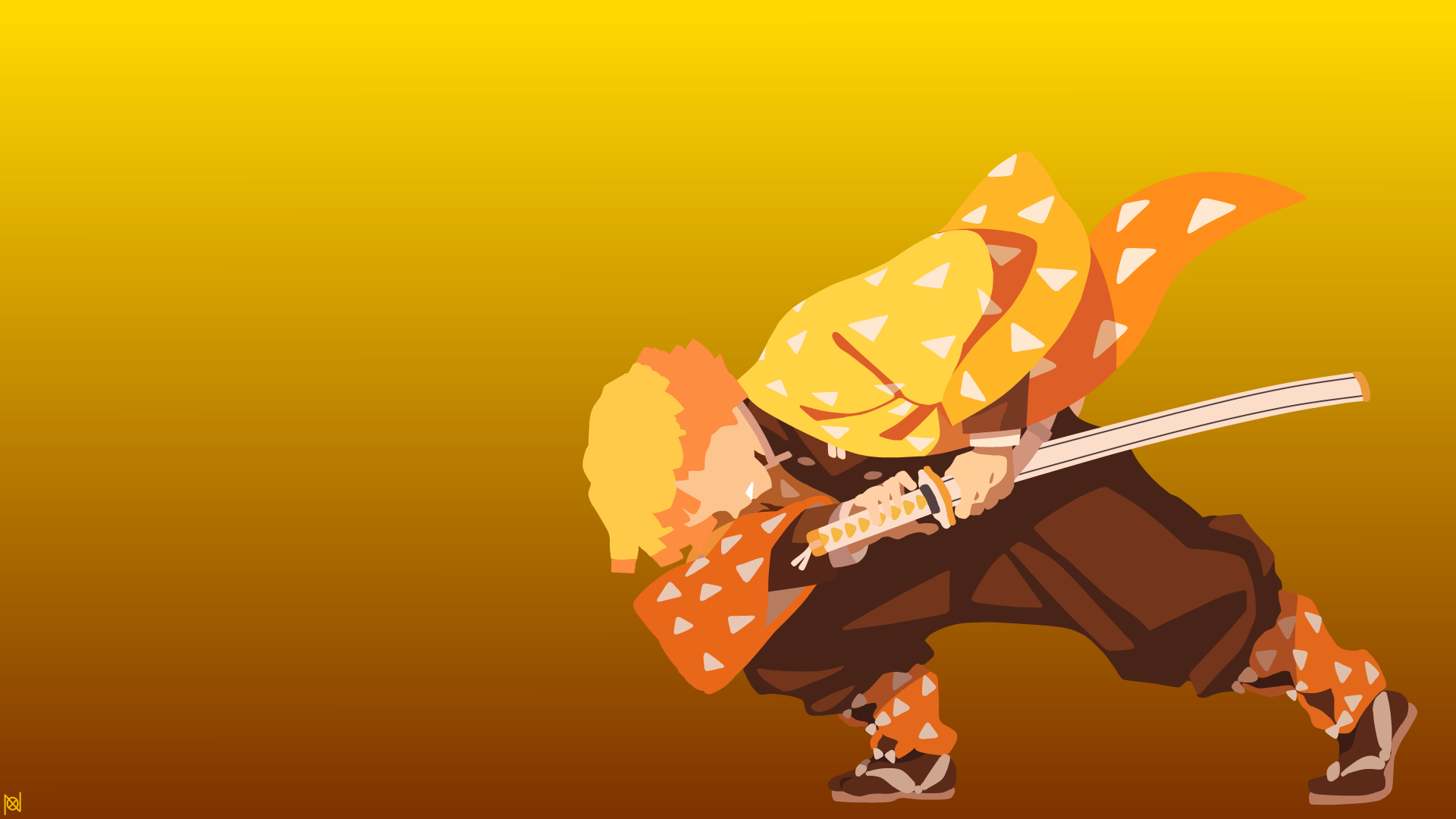 1920x1080 Kimetsu no Yaiba minimalist [1920 x 1080], Desktop