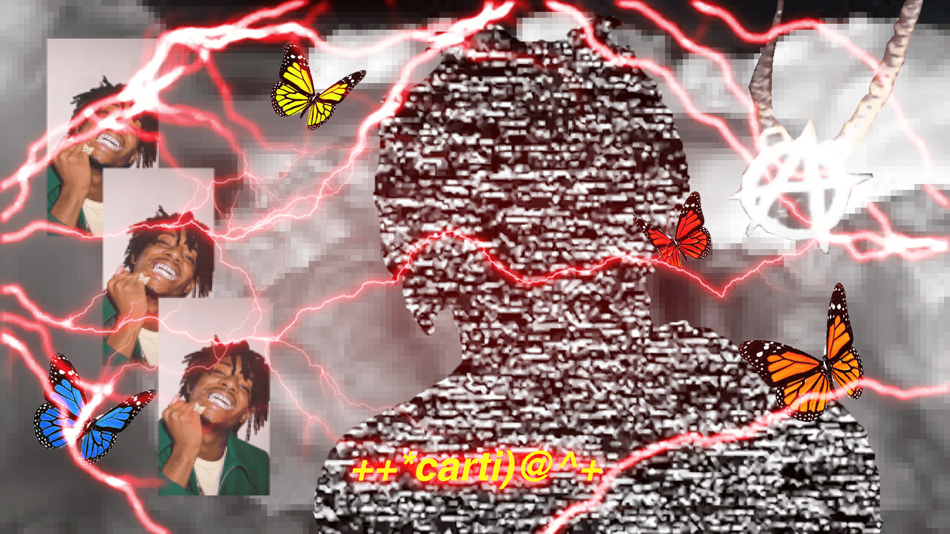 1920x1080 Playboi Carti Collage Background Wallpaper. Collage Background, Desktop