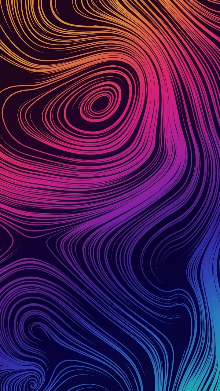 720x1280 Download  wallpaper abstract, pattern, curvy lines, samsung, Phone