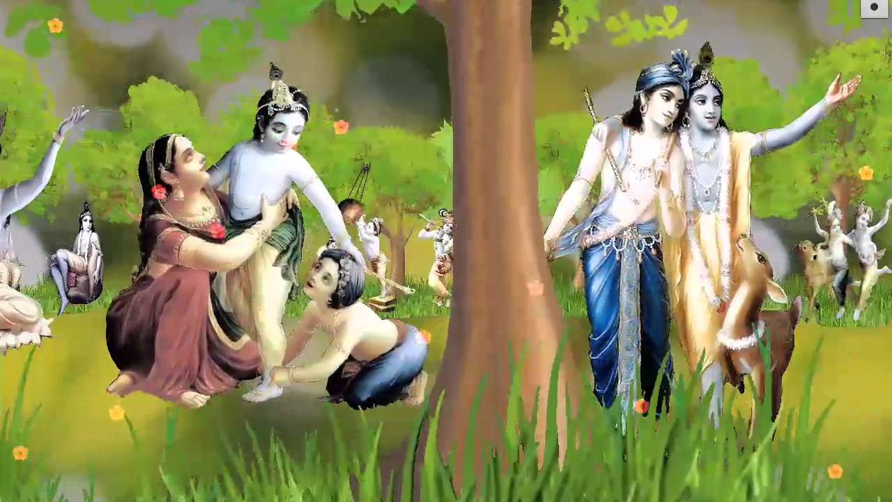 1280x720 4D Krishna Mobile App Vrindavan Look, Desktop