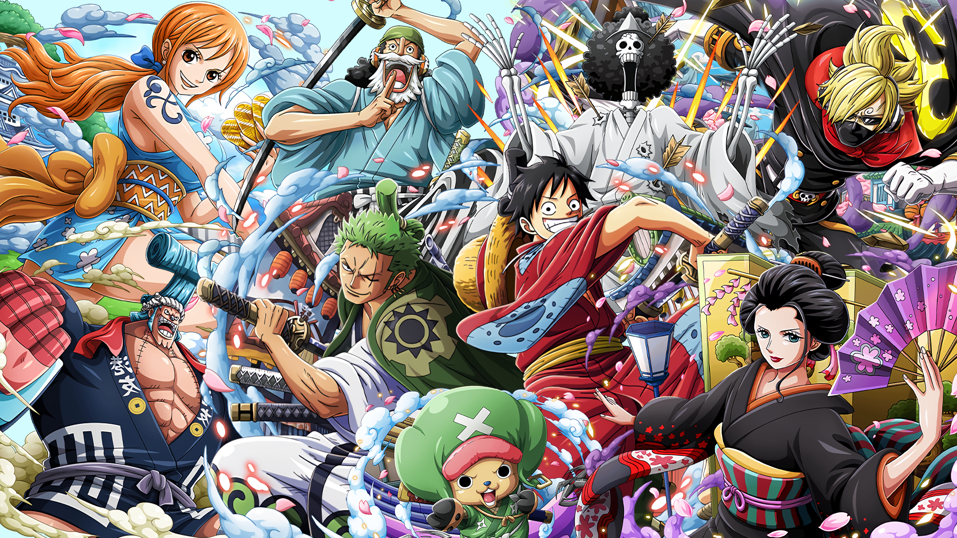 1920x1080 One Piece Wano HD Wallpaper Free One Piece Wano HD, Desktop