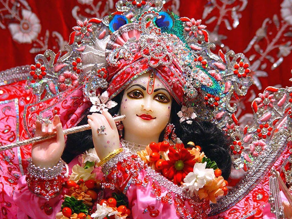 1030x770 Cute Lord Krishna Pink Dress HD Wallpaper. God Wallpaper Photo, Desktop