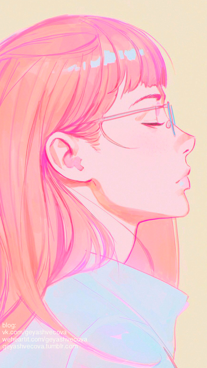 720x1280 Pink Aesthetic Anime Wallpaper, Phone