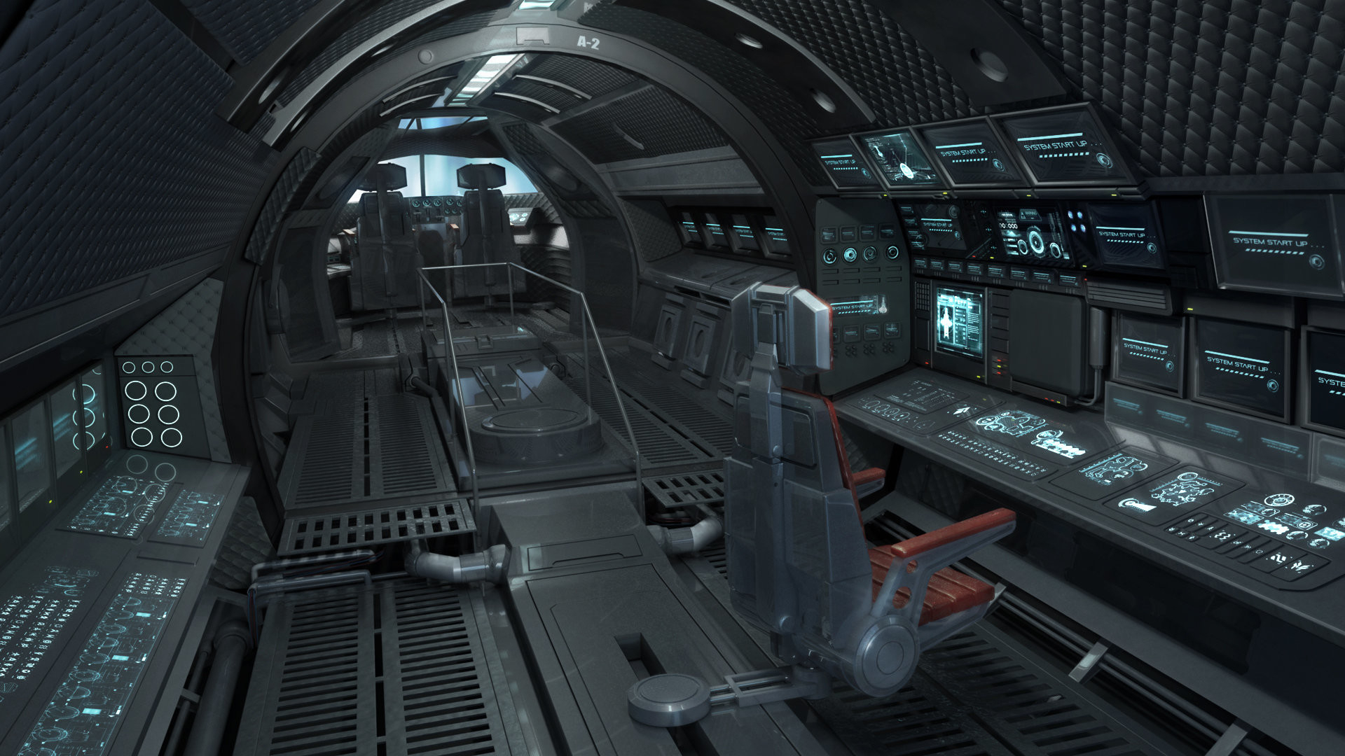 1920x1080 Here's a Spaceship cockpit interior i did a few terms back at Gnomon School of Visual, Desktop