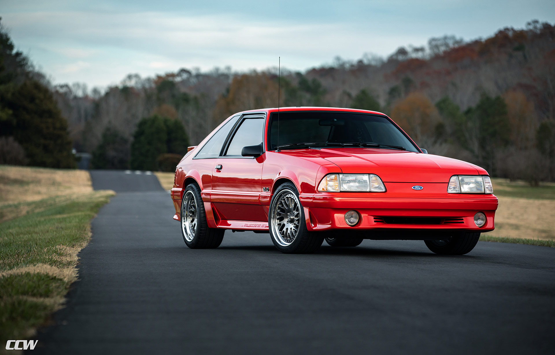 1920x1230 Adding A Bit Of A Twist To This Red Ford Mustang Foxbody, Desktop