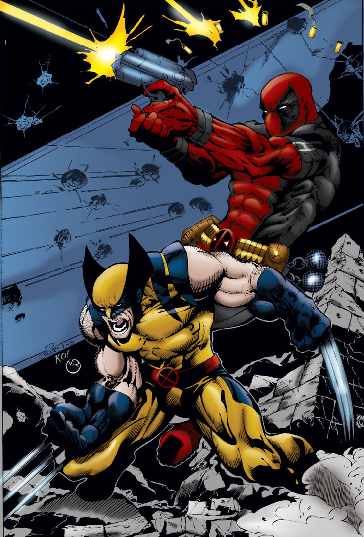 740x1090 Thing Vs Deadpool and Wolverine, Phone