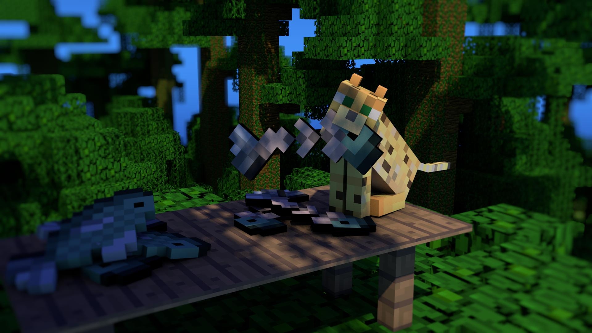 1920x1080 Minecraft Cats Wallpaper, Desktop