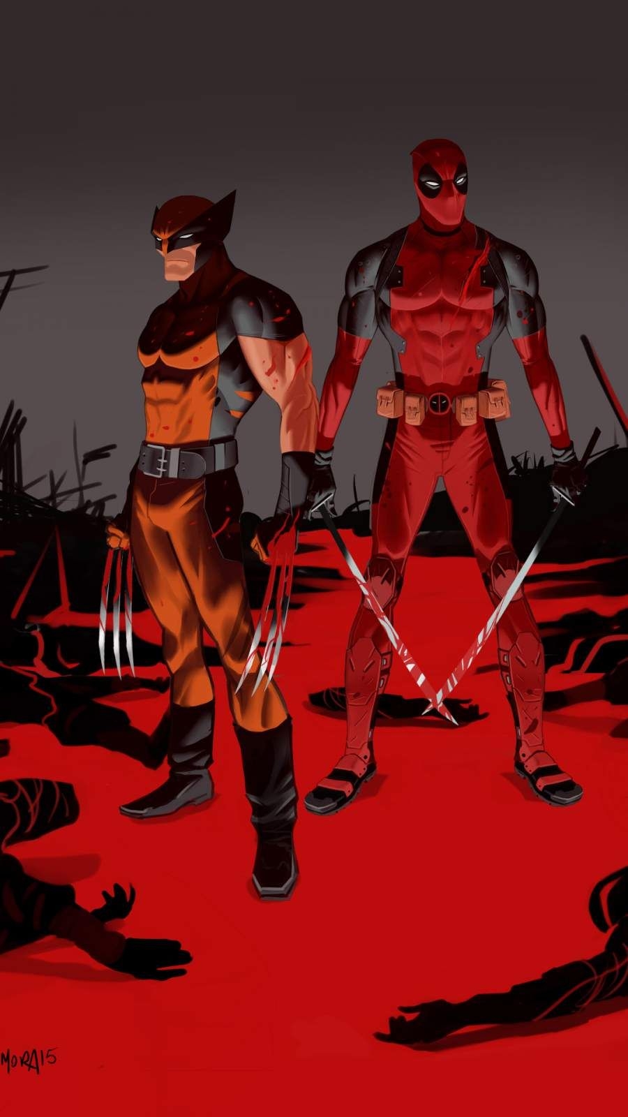 900x1600 Wolverine and Deadpool iPhone Wallpaper, Phone