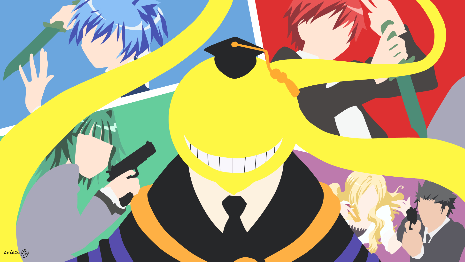 1920x1080 Minimalist. Assassination Classroom Ansatsu Kyoushitsu, Desktop