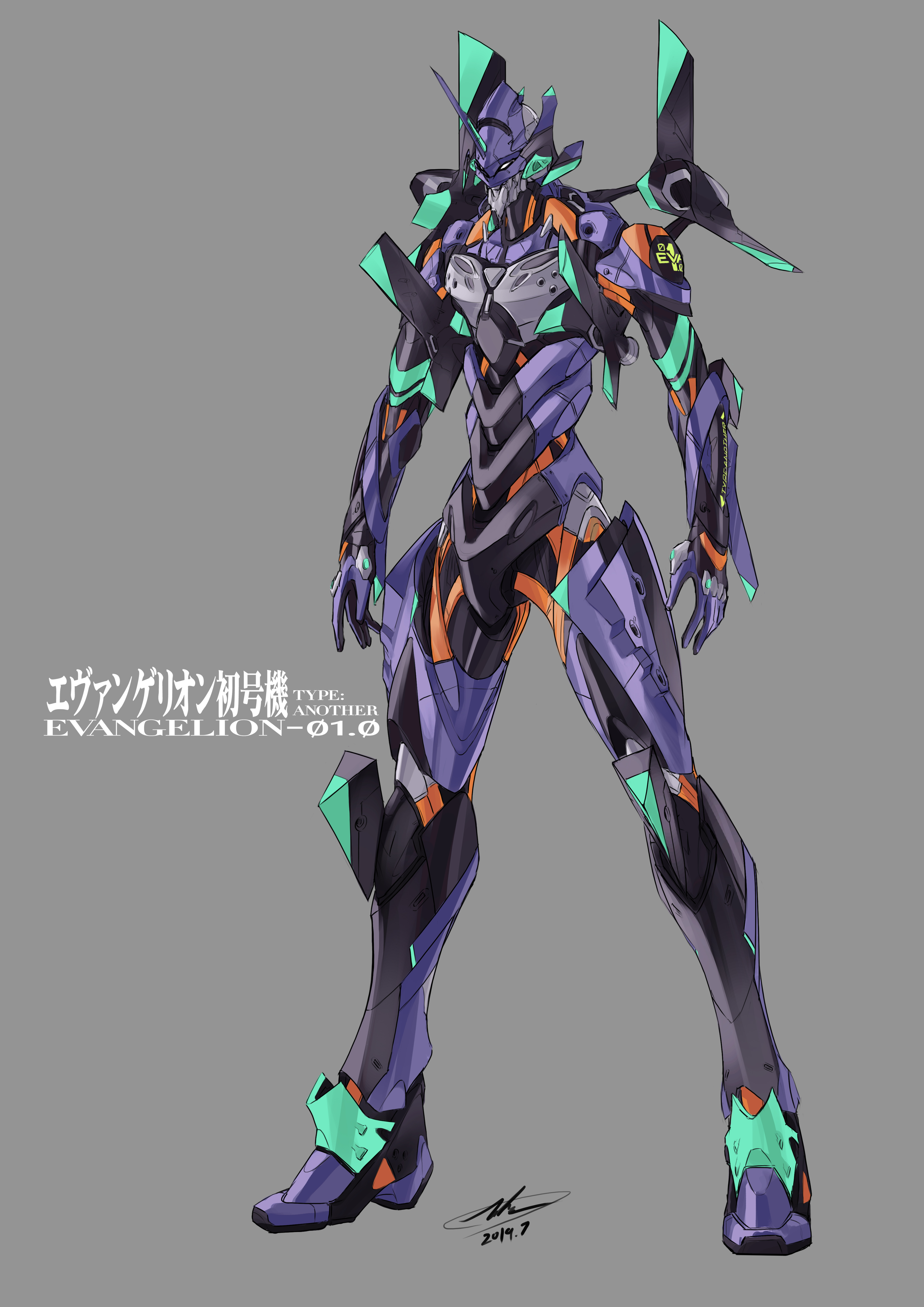 3720x5270 Neon Genesis Evangelion Andrew L EVA Unit 01 Wallpaper:, Phone