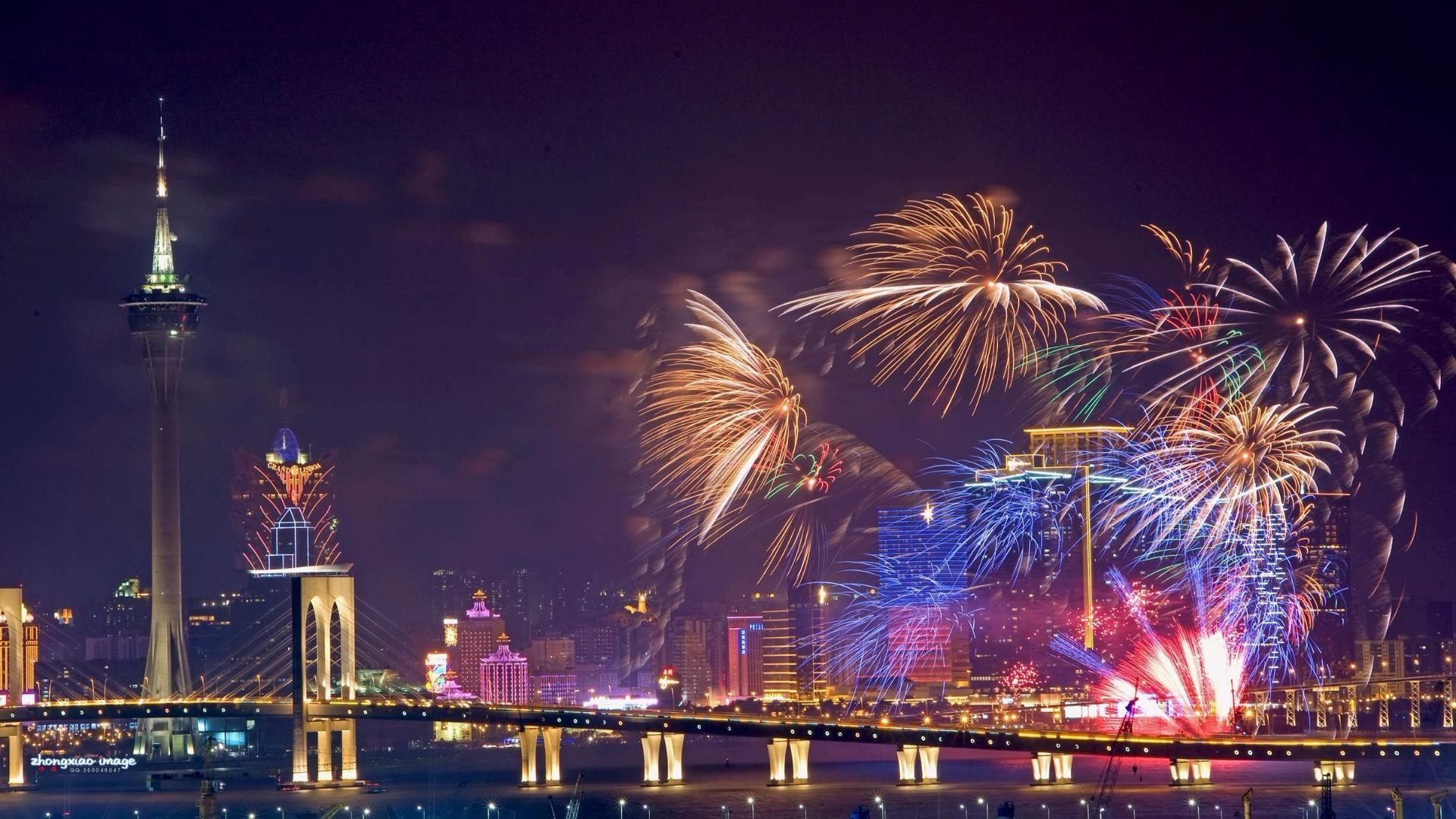 1920x1080 Macao International Fireworks Contest HD Wallpaper. Wallpaper, Desktop