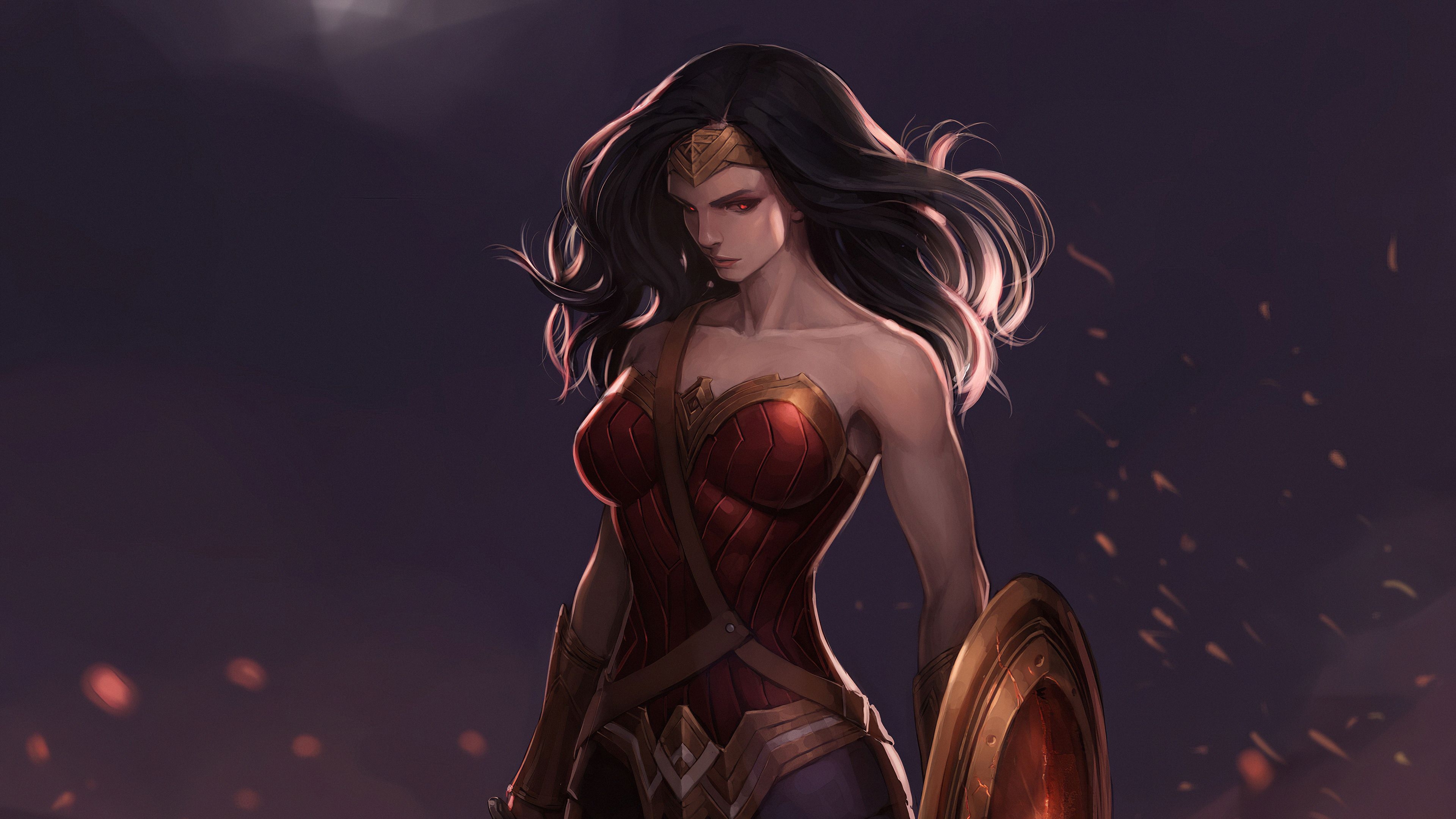 3840x2160 Wallpaper 4k Wonder Woman Dark Art wonder woman HD 4k wallpaper, Desktop