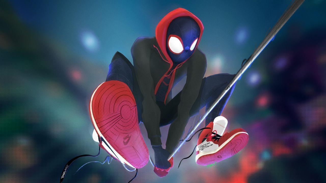 1280x720 Wallpaper Spider Man: Into The Spider Verse, Marvel Comics, Desktop