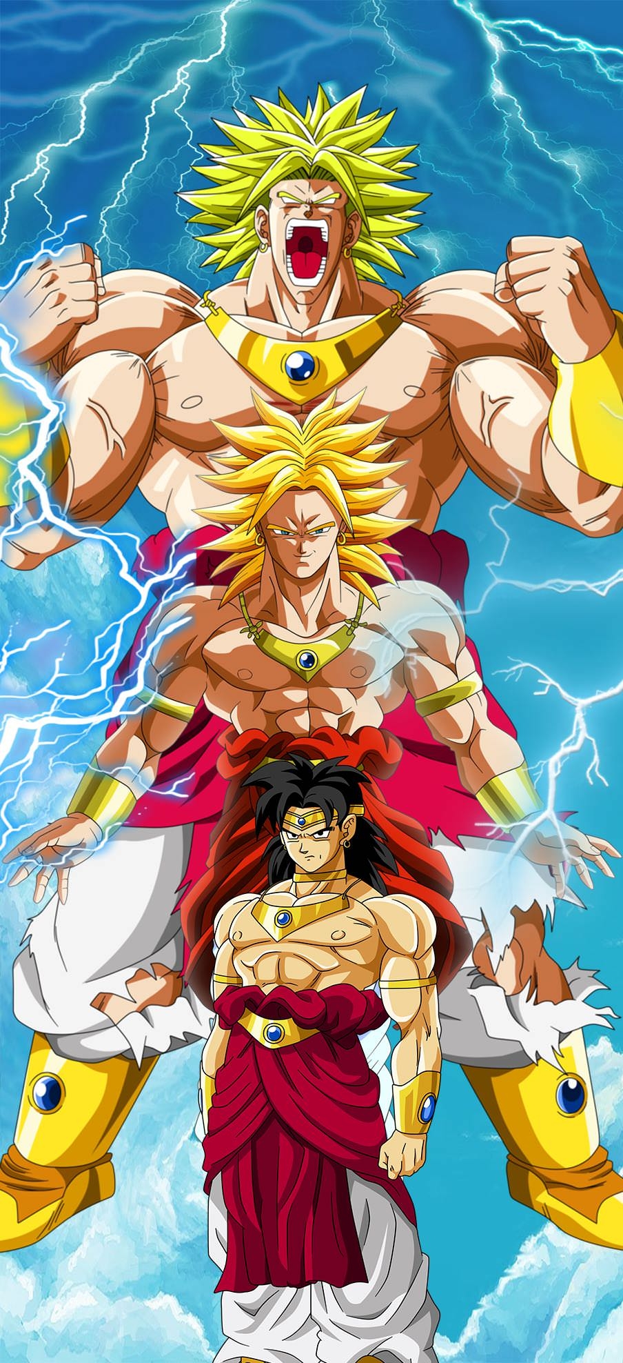 910x1980 Broly Wallpaper, Phone