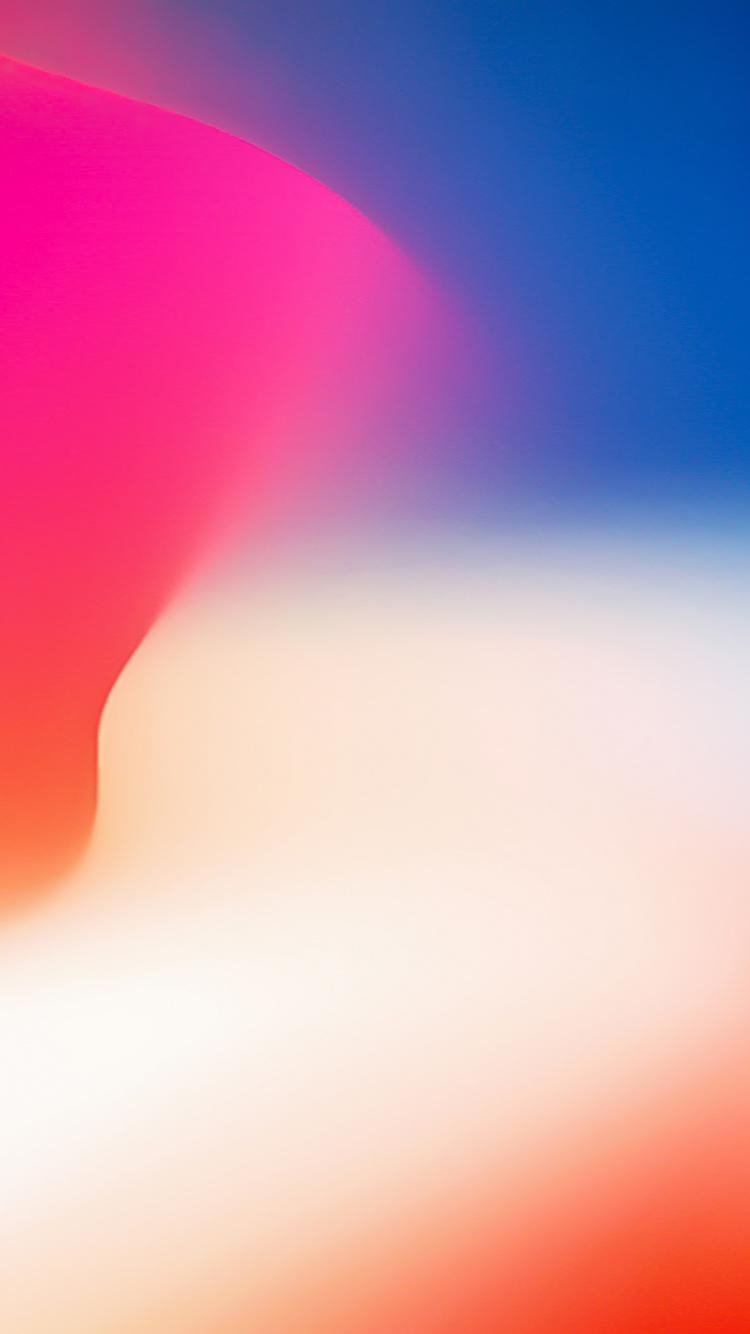 750x1340 Download  wallpaper iphone x, stock, colorful gradient, Phone