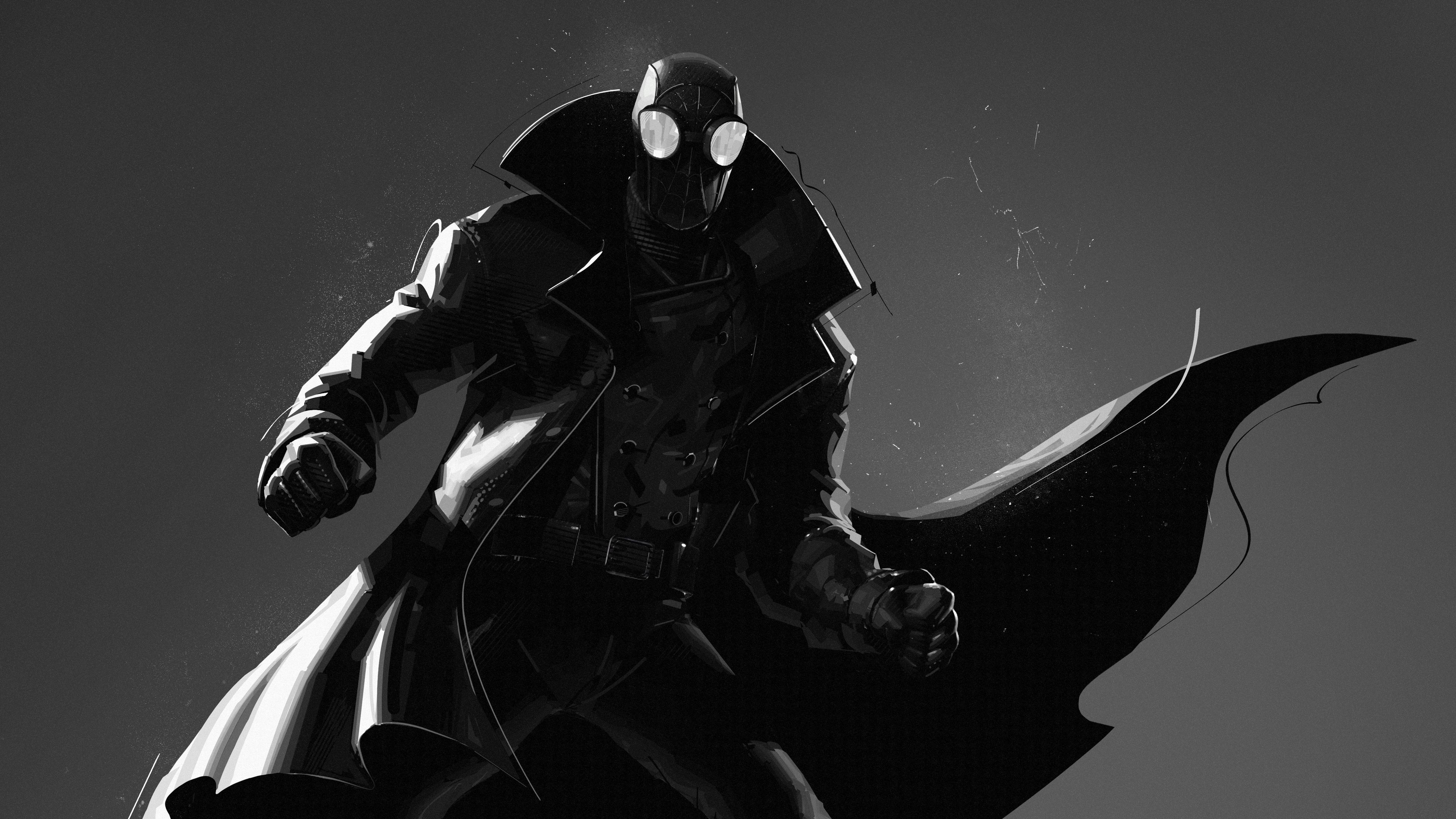 3840x2160 Spider Man Noir 4k Spiderman Wallpaper, Spiderman Into The Spider Verse Wallpaper, Movies Wallpaper, Hd Wallpaper. Spiderman, Movie Wallpaper, Animated Movies, Desktop