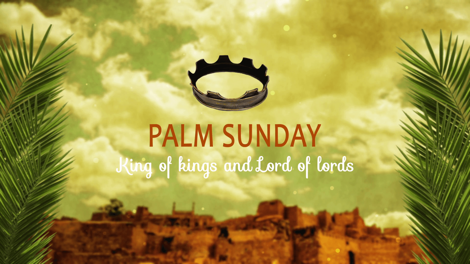 1920x1080 Palm Sunday Background Text And Crown Motion Background, Desktop