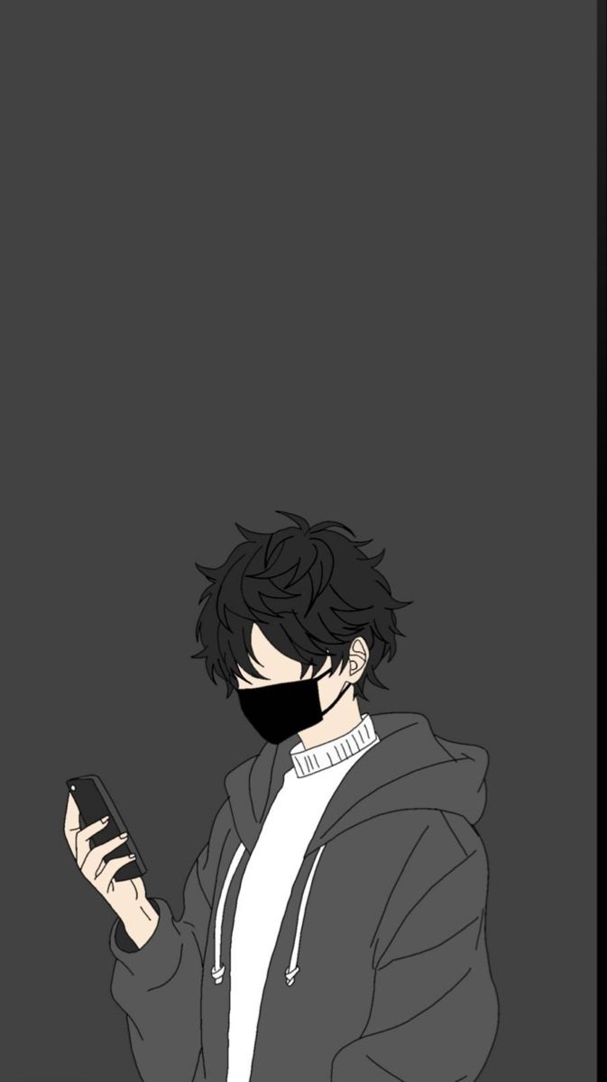 680x1200 Download Aesthetic Anime Boy Icon Dark, Phone