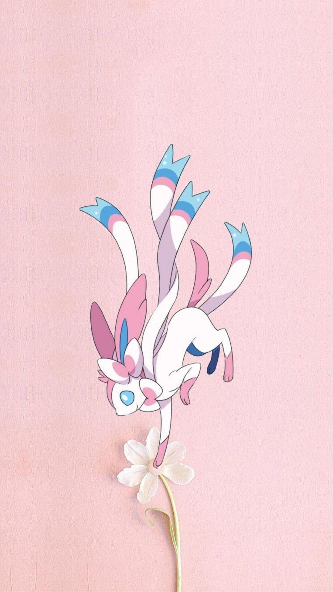 1080x1920 Such a lovely sylveon #pokemon #wallpaper #pokemonwallpaper #cute #pink # sylveon. Cute pokemon wallpaper, Eevee wallpaper, Fairy type pokemon, Phone