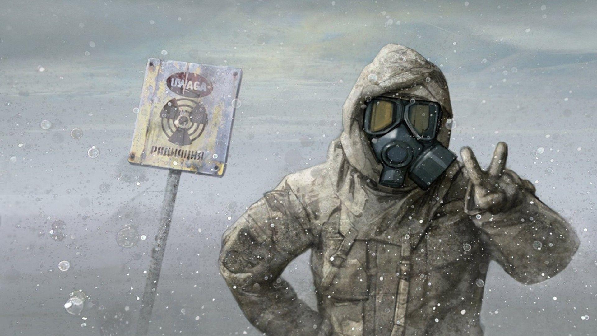 1920x1080 army, peace, apocalypse, gas masks, radioactive, warning, masks, Desktop