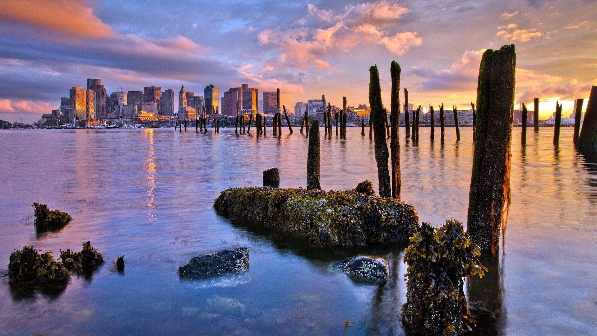 1920x1080 Boston Tag wallpaper: Charming Boston Nice State HDR Wallpaper, Desktop