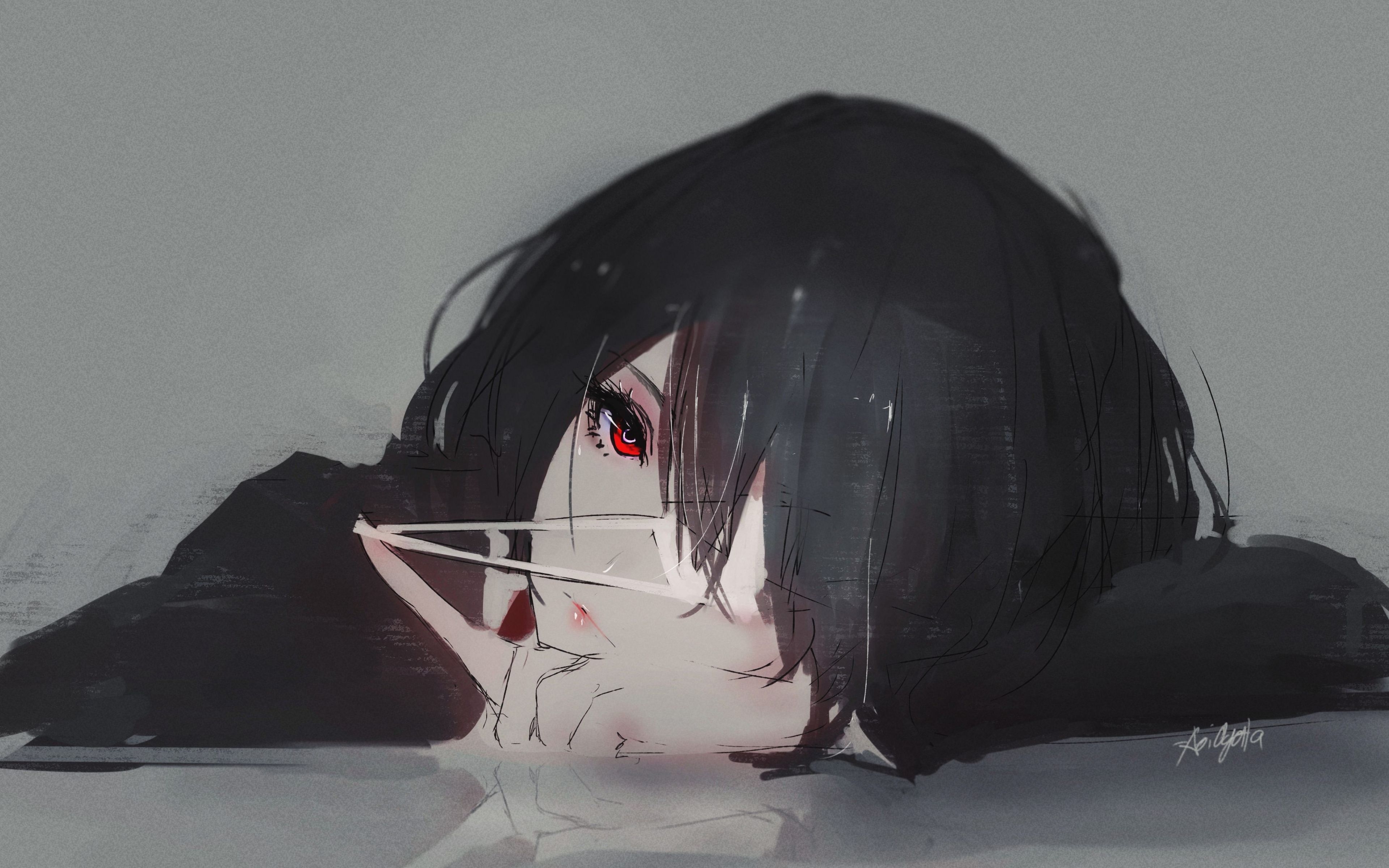 3840x2400 Desktop Wallpaper Sad Mei Misaki, Another, Anime Girl, HD Image, Picture, Background, P75fi4, Desktop