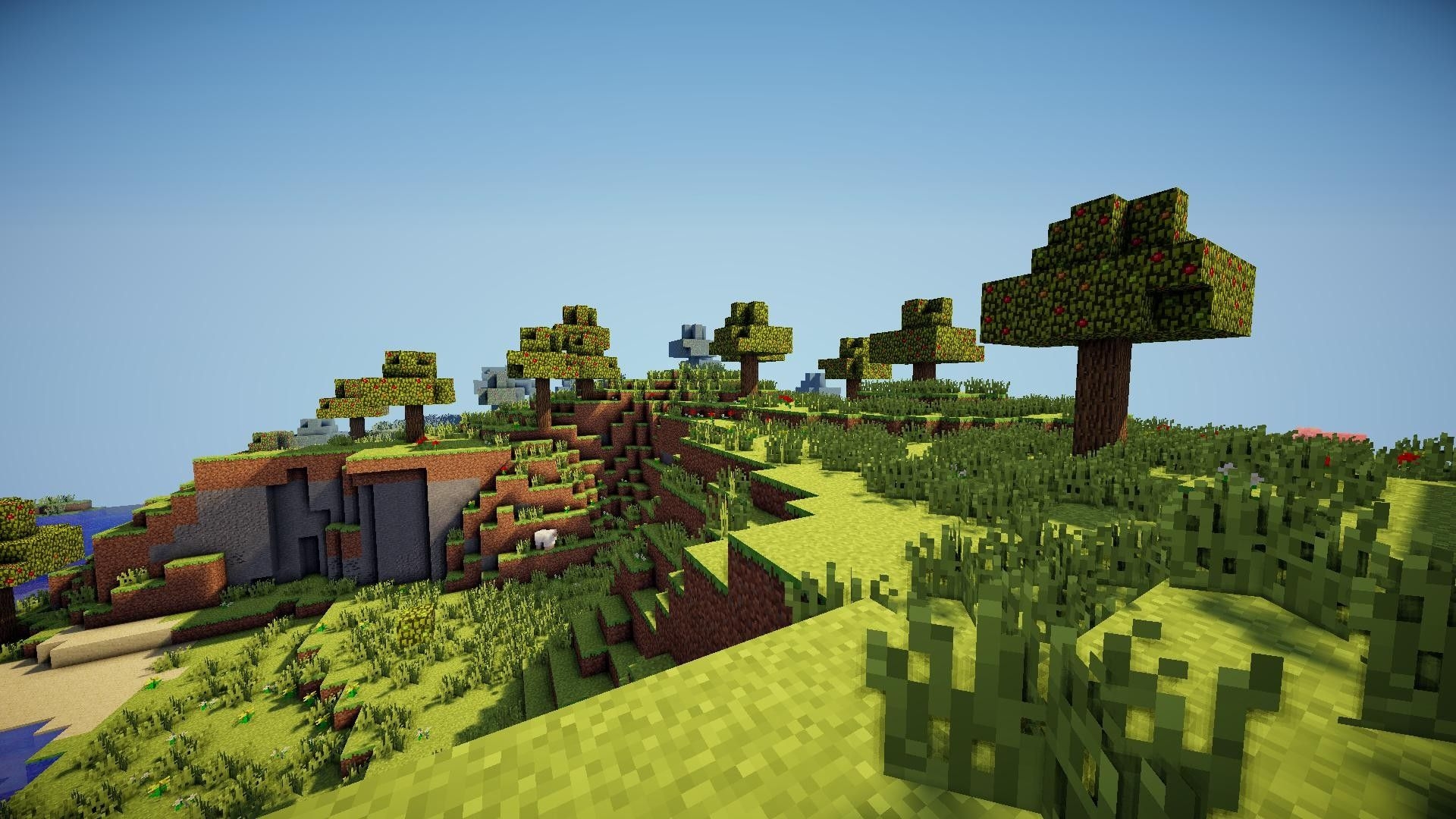 1920x1080 Minecraft shaders backgroundDownload free full HD wallpaper, Desktop