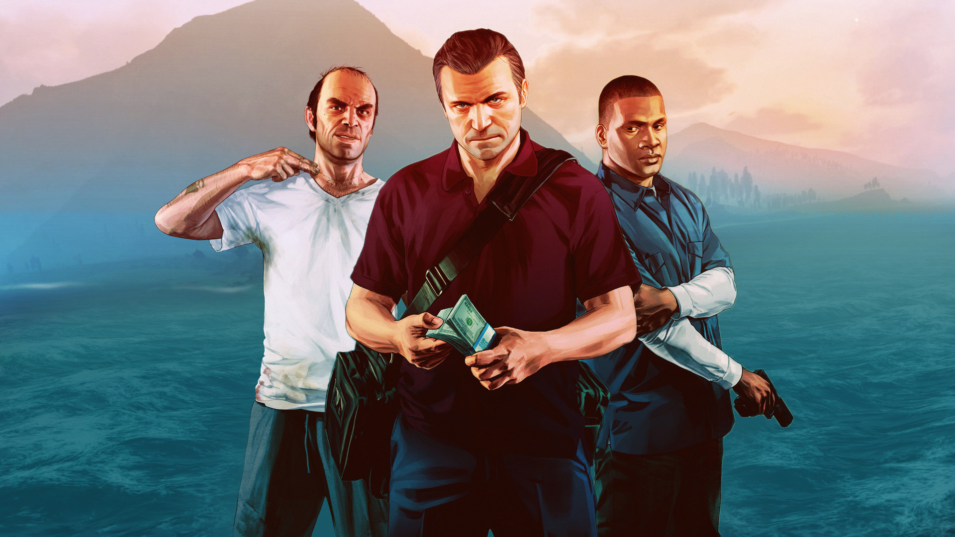 1920x1080 Gta V Trevor Franklin Michael, Desktop