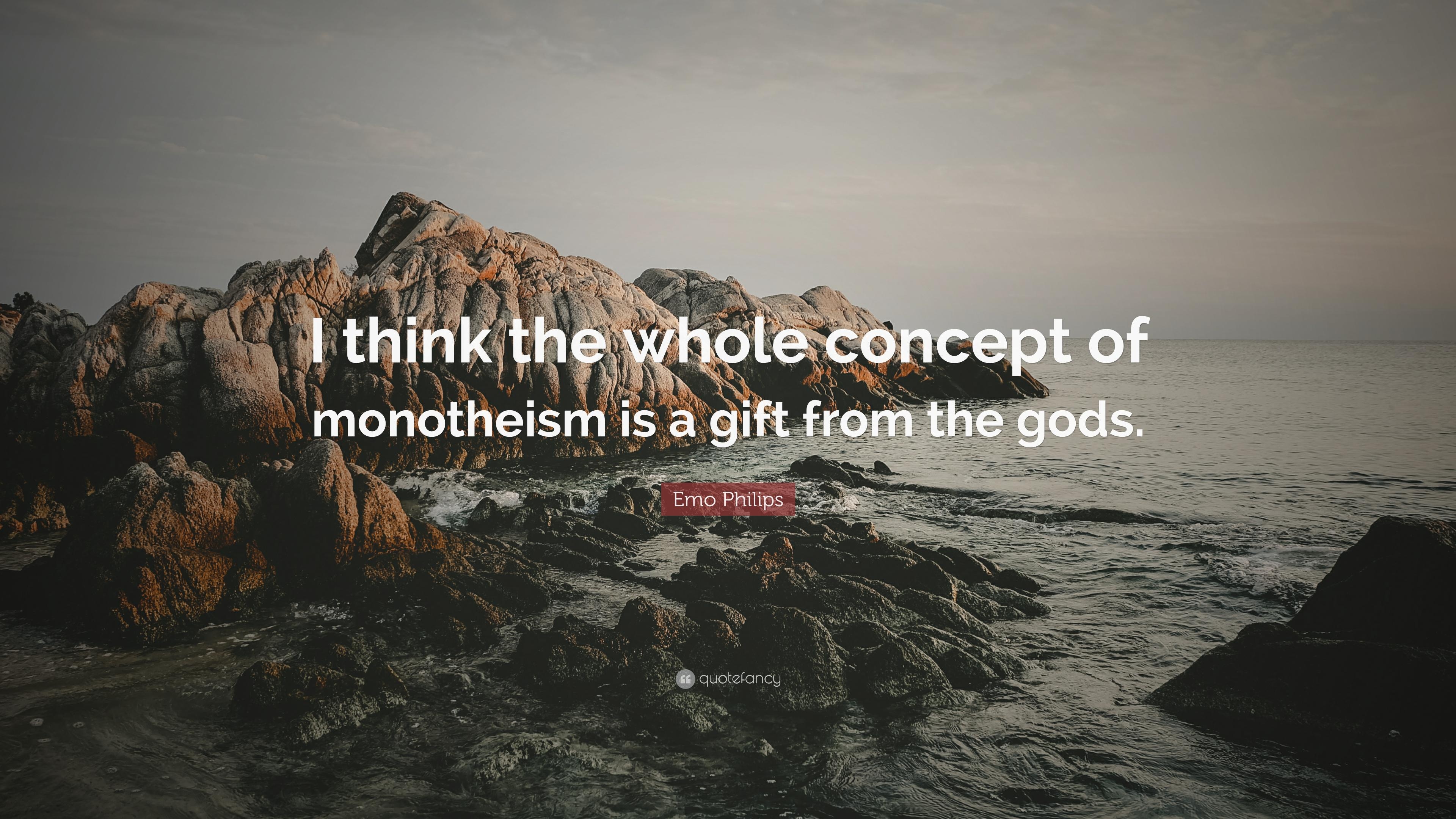 3840x2160 Emo Philips Quote: “I think the whole concept of monotheism is a, Desktop