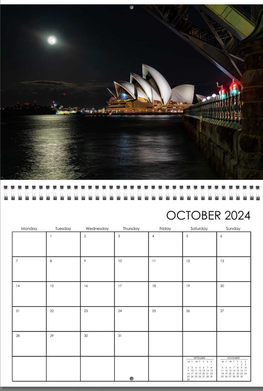 1000x1490 2024 Calendar Stock, Phone