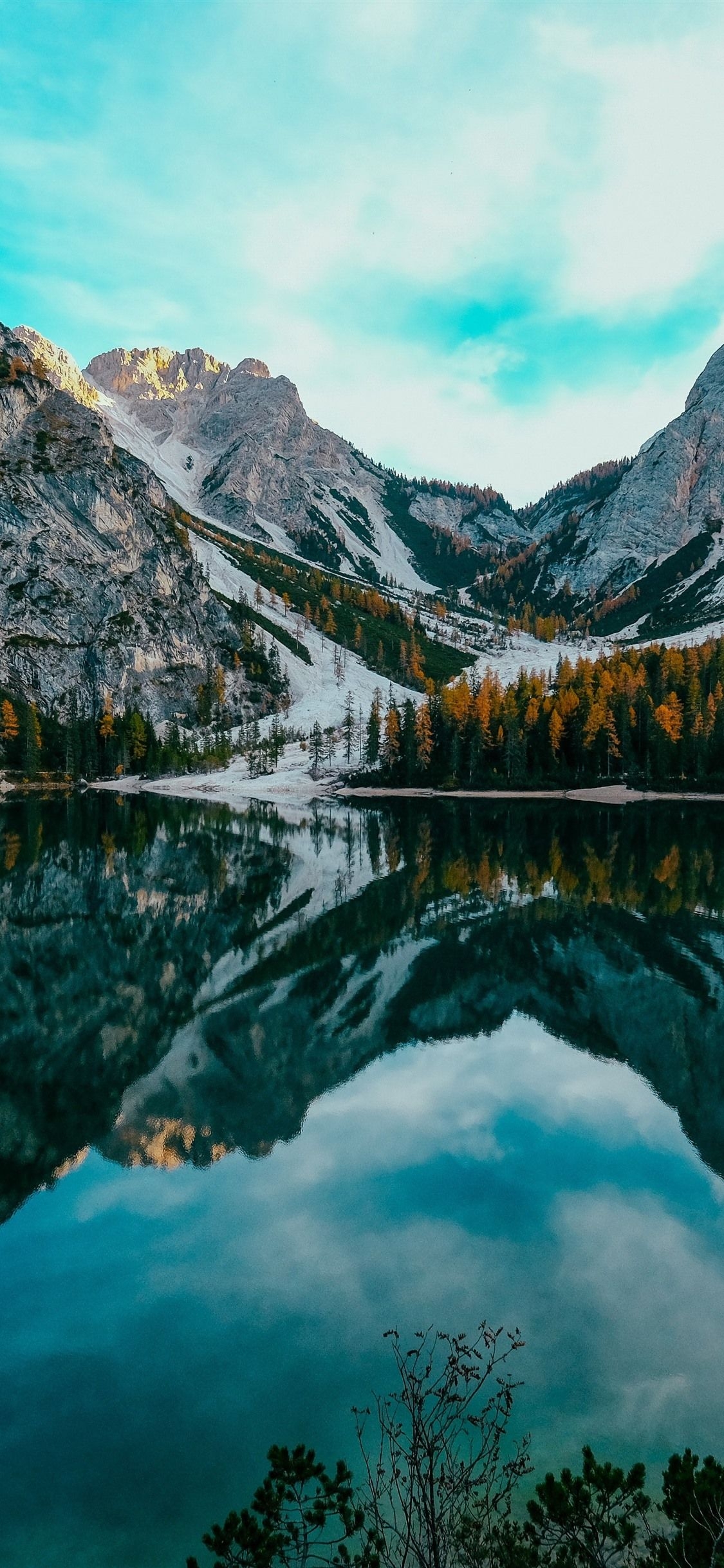 1130x2440 Banff National Park, Canada, Trees, Lake, Water Reflection 1242x2688 IPhone 11 Pro XS Max Wallpaper, Background, Picture, Image, Phone