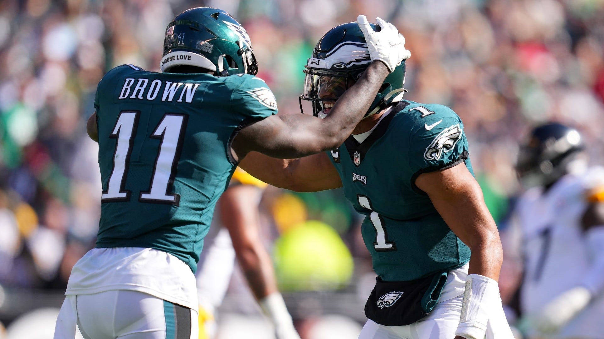 1920x1080 Jalen Hurts, AJ Brown shine in Eagles win over Steelers, Desktop