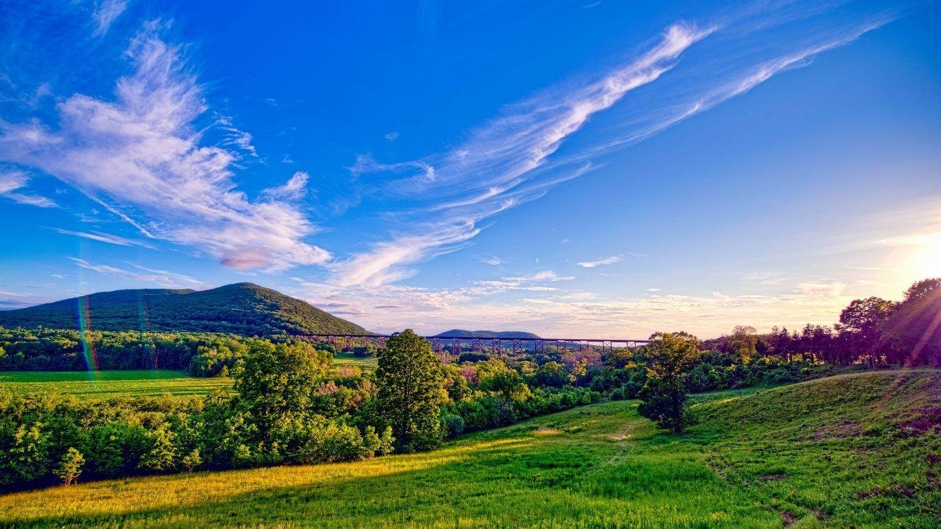 1370x770 Field: Pennsylvania Field Green Beautiful Corn HD Wallpaper HD 16, Desktop