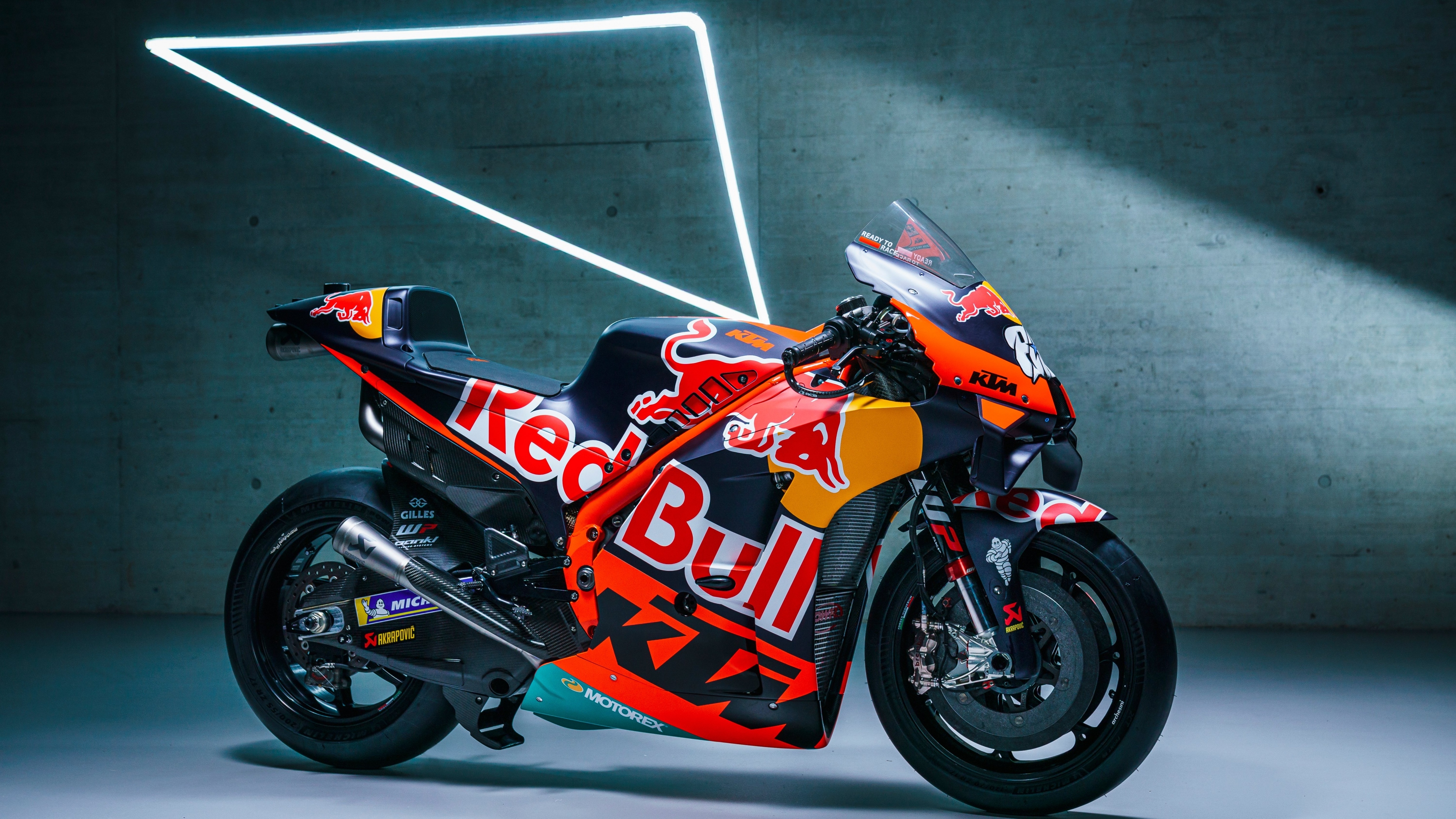 4480x2520 KTM RC16 Wallpaper 4K, Red Bull Racing, MotoGP, Desktop