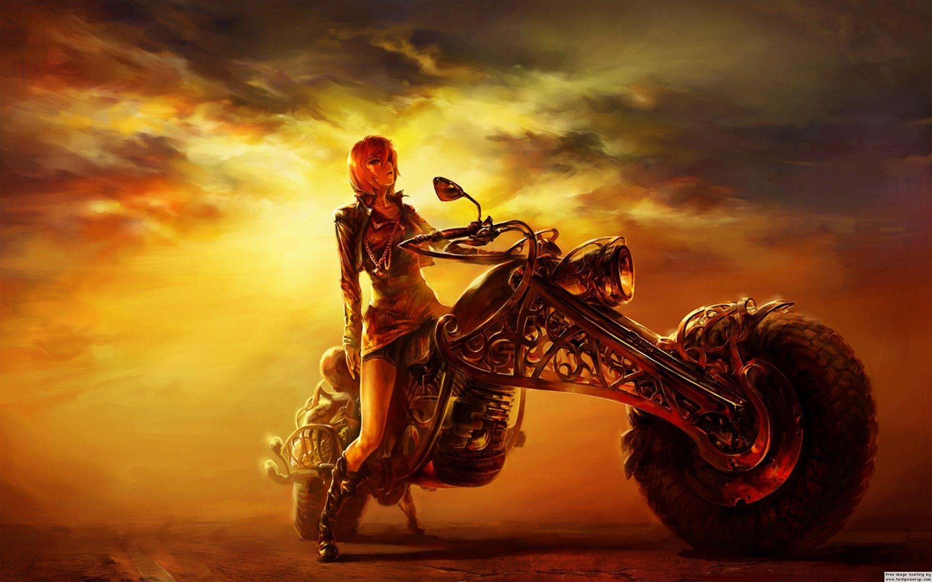 1920x1200 Biker Art Wallpaper, Desktop