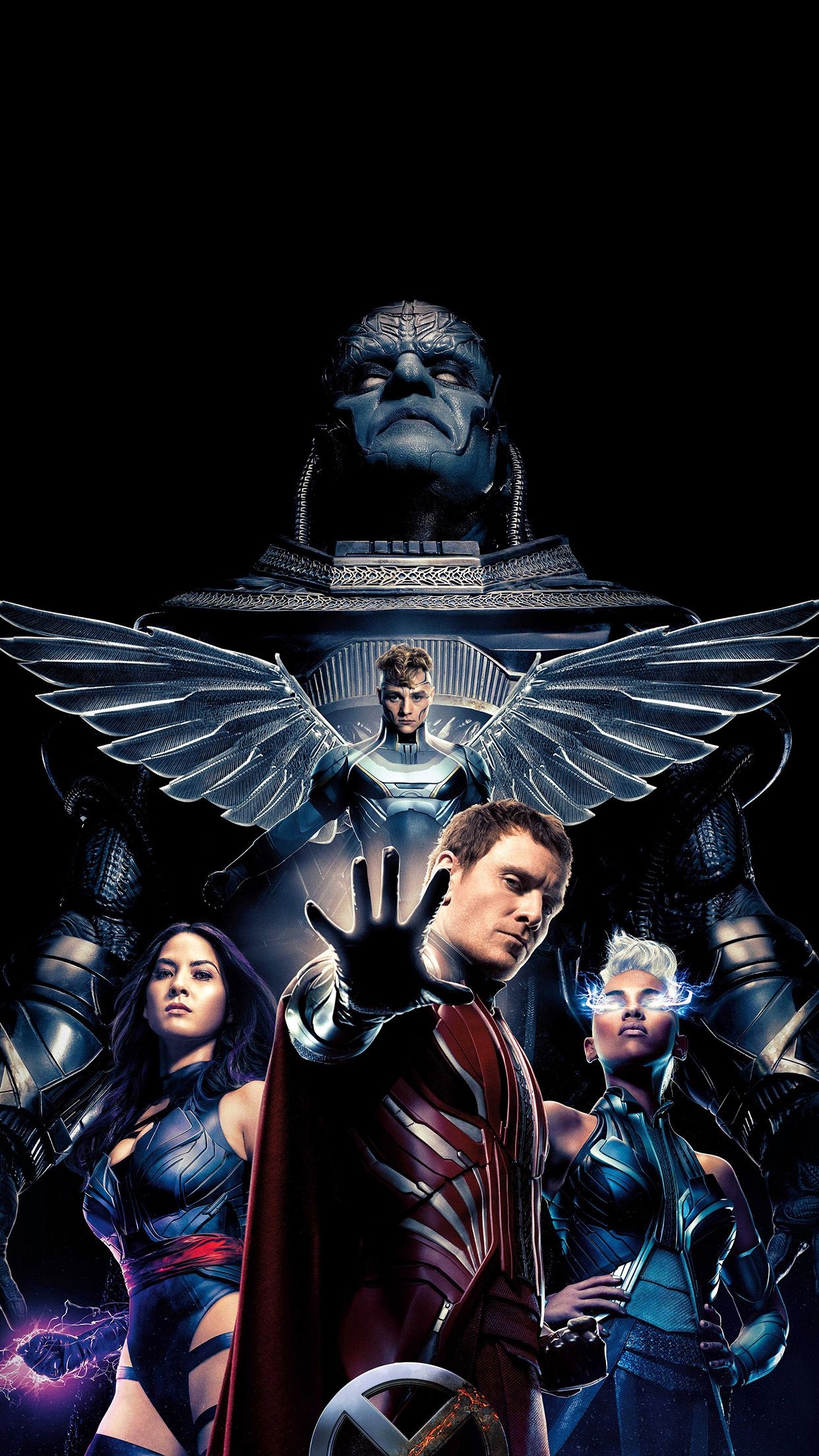 1250x2210 iPhone7 wallpaper. xmen apocalypse poster film hero destroy, Phone