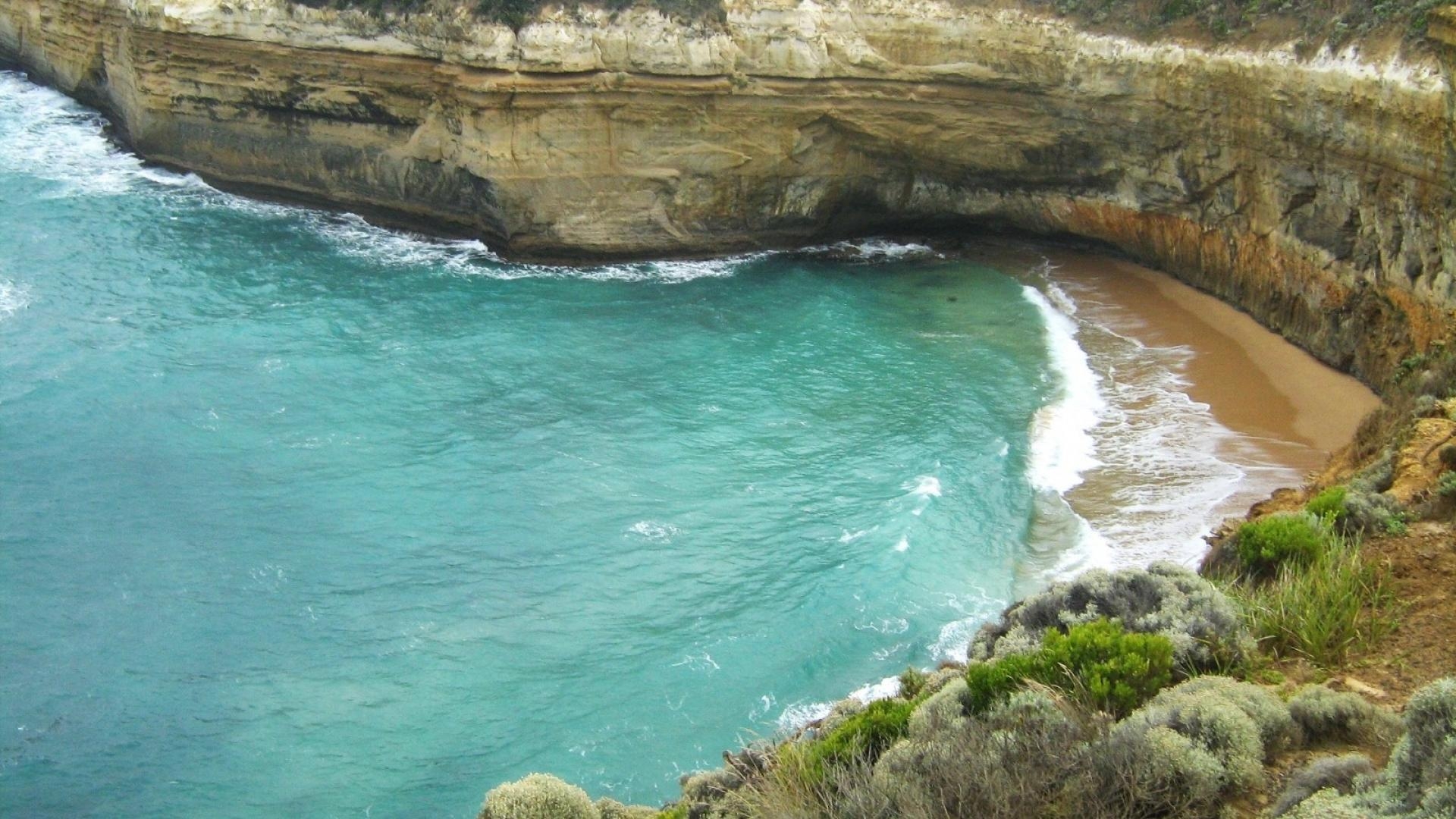 1920x1080 Australia bay beaches cliffs great ocean road wallpaper, Desktop