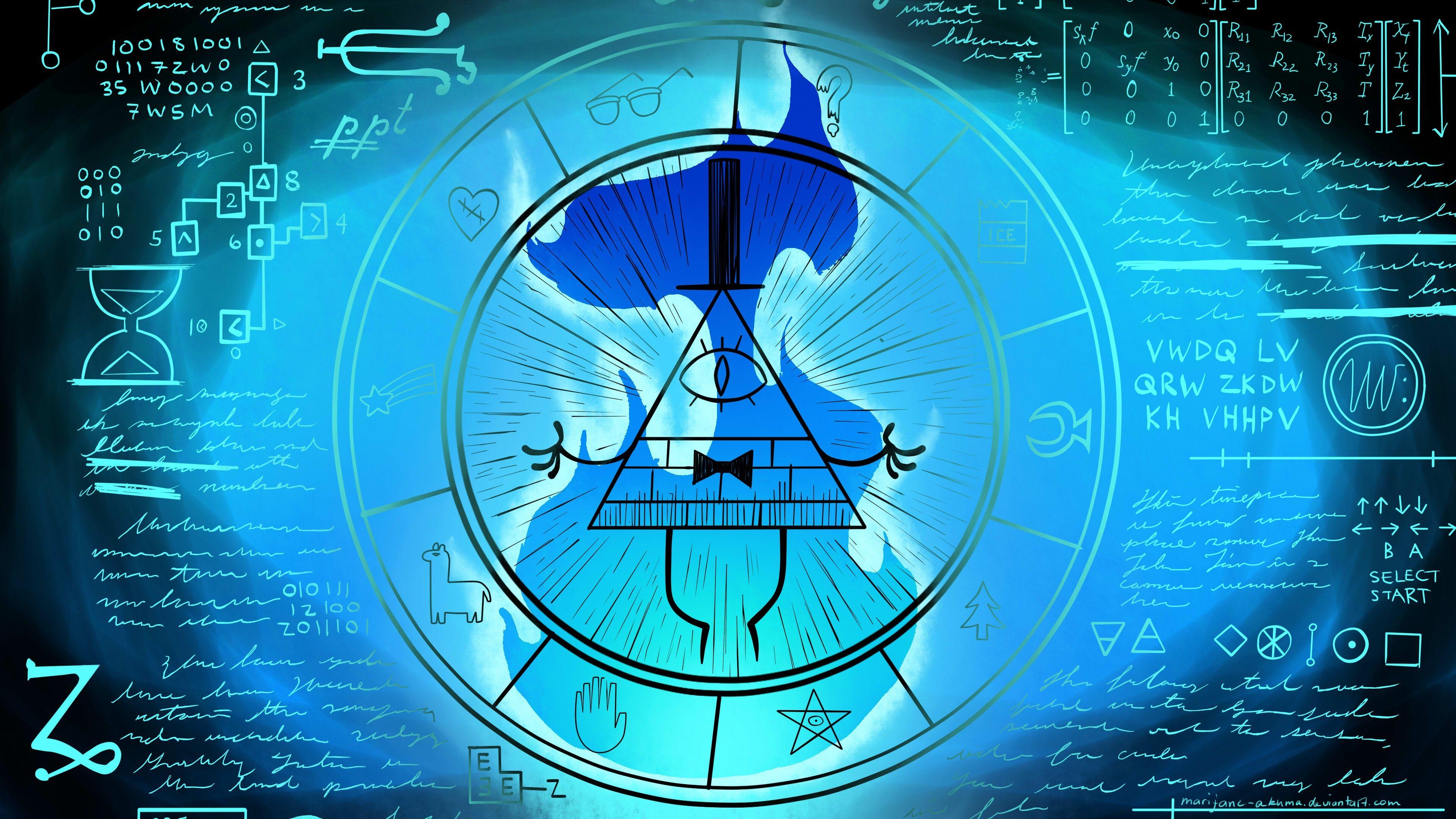 3840x2160 Bill Cipher Wheel Own Version Favorite! Part 9! By Marijane Akuma, Desktop