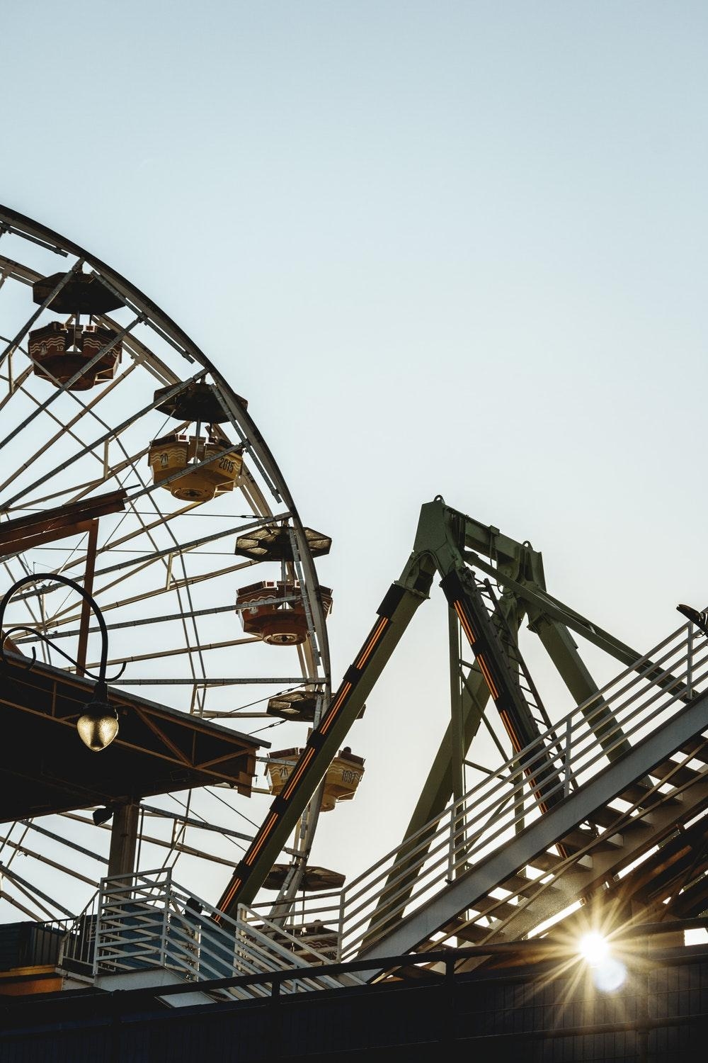 1000x1500 Pier, rollercoaster, amusement park and pacific park HD photo, Phone