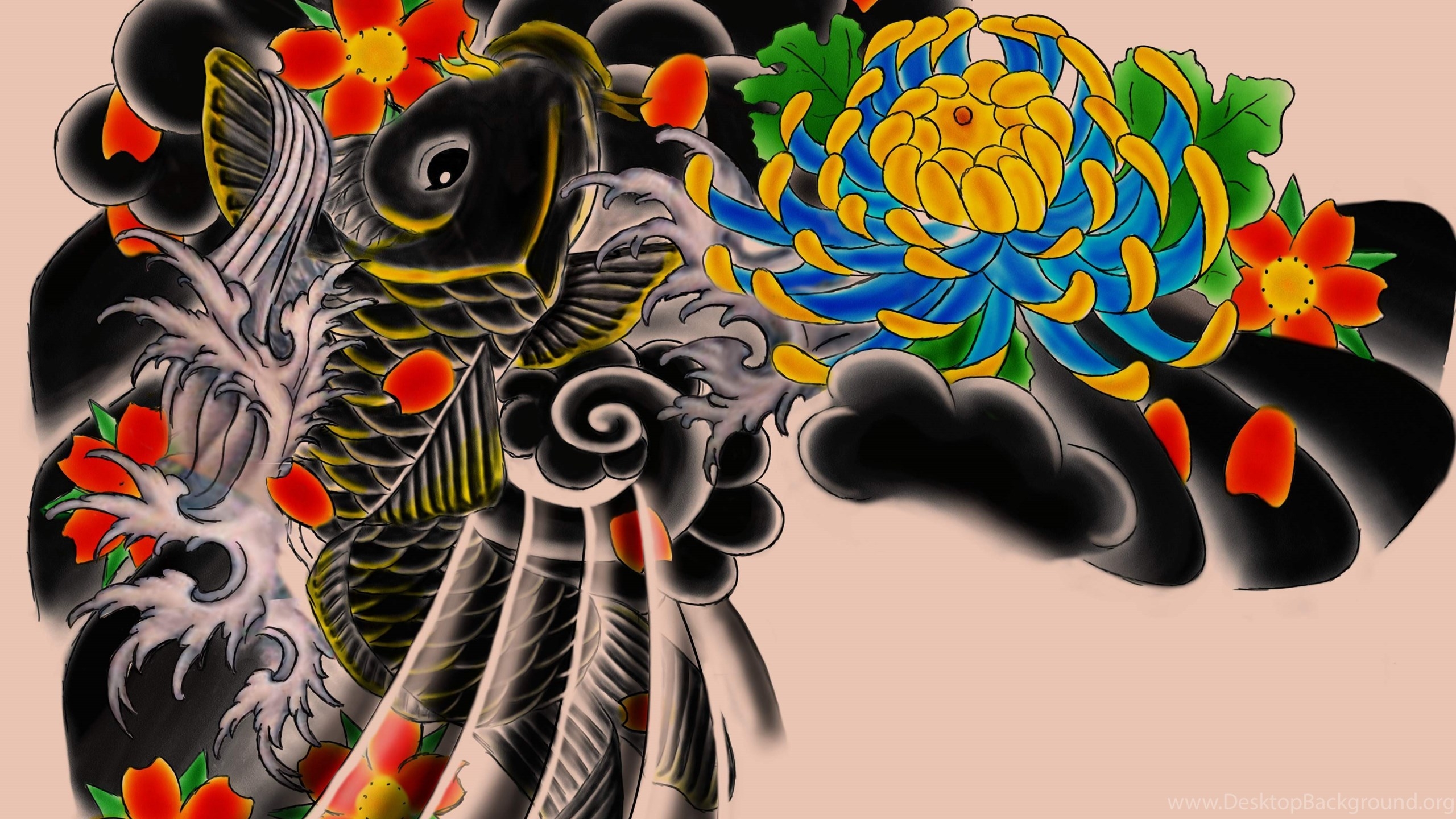 2560x1440 Other Wallpaper: Traditional Tattoo Flash HD Wallpaper Desktop Background, Desktop