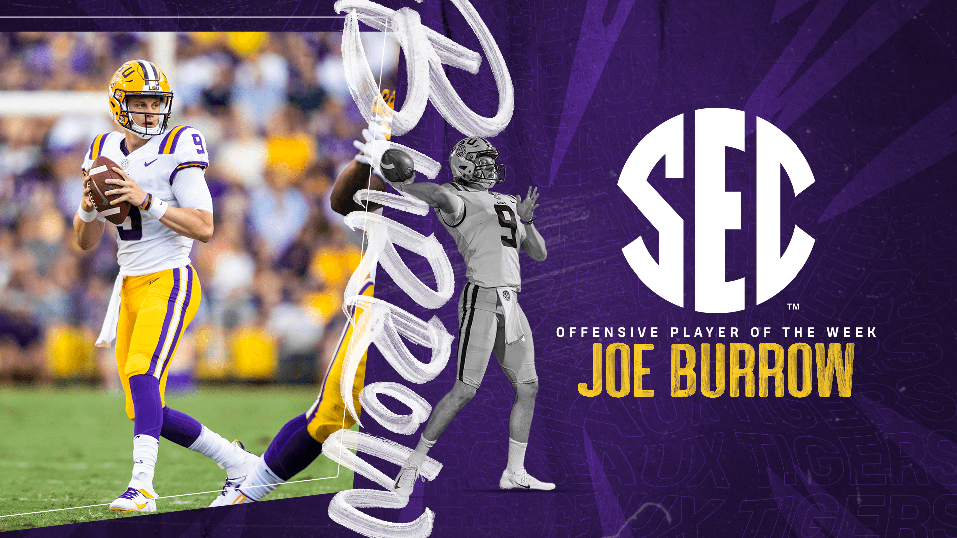 1920x1080 Burrow Named SEC Player of the Week, Desktop