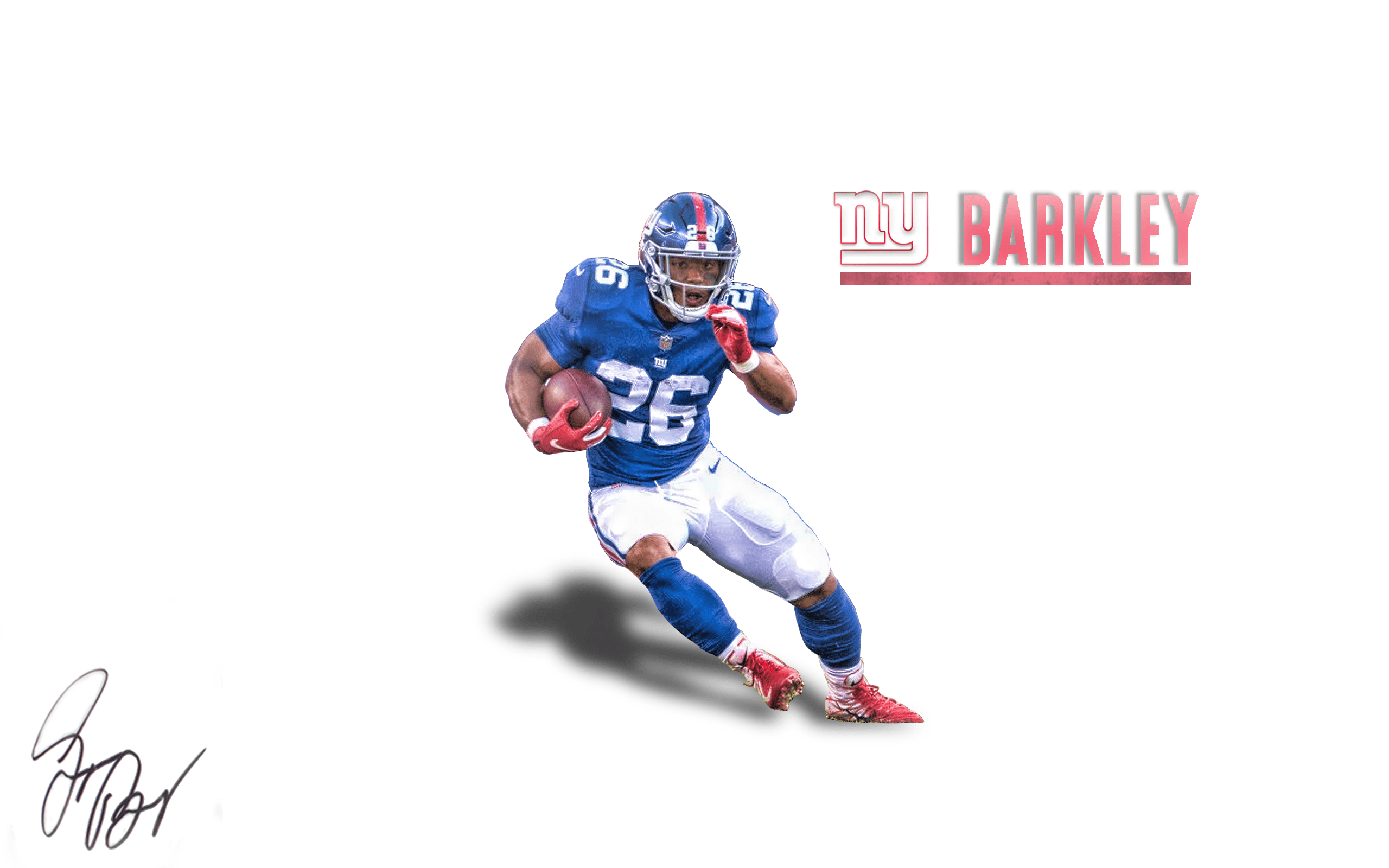 2560x1600 Simplistic Saquon Barkley Wallpaper I made, Desktop