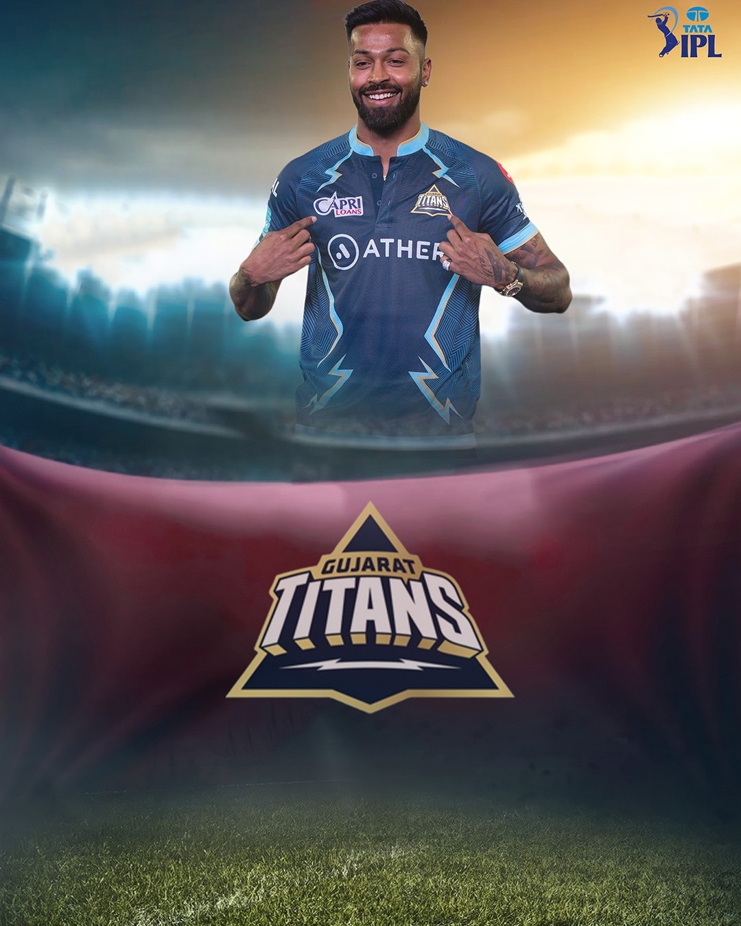 1080x1350 Ipl Gujrat titans editing background, Phone