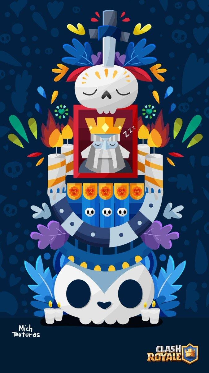 680x1200 Clash Royale out these great Day of the Dead (Día de Muertos) phone wallpaper! More here: (page is in Spanish), Phone