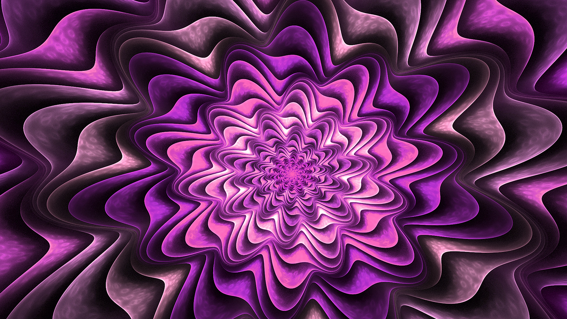 1920x1080 Fractal Purple Wallpaper For Chromebook, Desktop